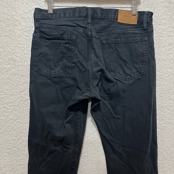 Polo Ralph Lauren Mens Black Classic 867 Straight Leg Jeans 34x34 - Picture 4 of 13
